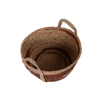 Dekorative Boho-Box mit geflochtenen Griffen - Homely Family Shop