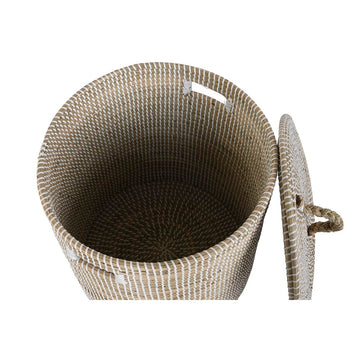 Dekorative Aufbewahrungsbox mit Deckel, geflochten, DKD Home Decor - homely Family Shop