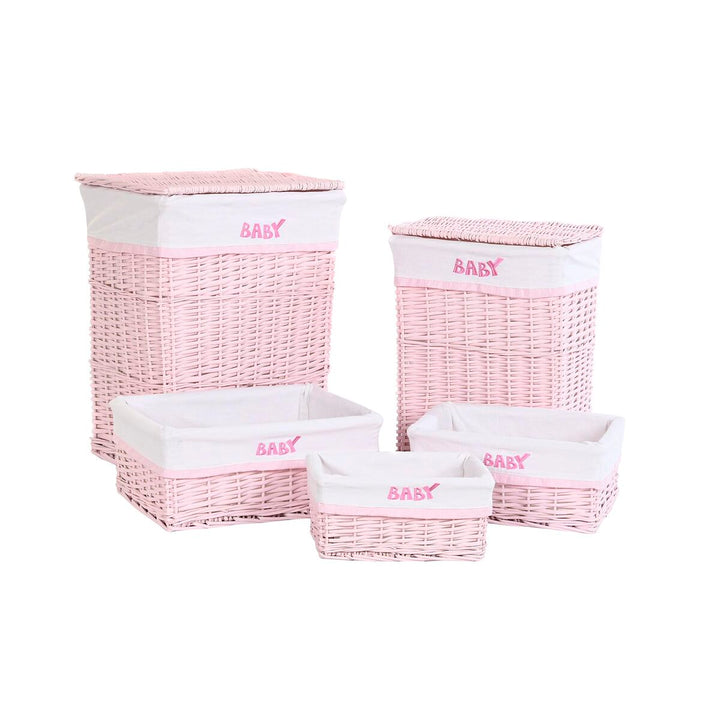 Rosa DKD Home Deko Körbe Set für Home Storage - homely Family Shop