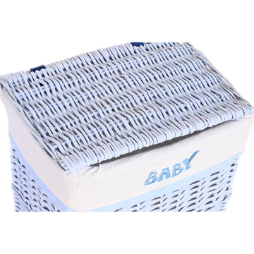 Hellblauer DKD Home Decor Korb für Kinder mit BABY Aufschrift - homely Family Shop