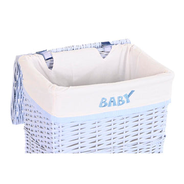 Blauer DKD Home Korb mit BABY Stickerei für Kinder - homely Family Shop