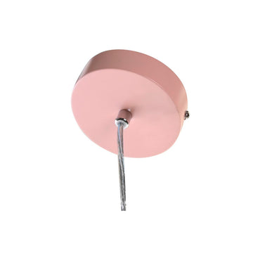 Detail der rosa DKD Home Decor Deckenlampe mit silbernem Kabel - homely Family Shop