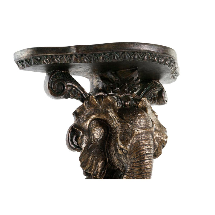 DKD Home Decor Regal: Goldener Elefant aus Harz. Dekorative Ablage - Homely Family Shop