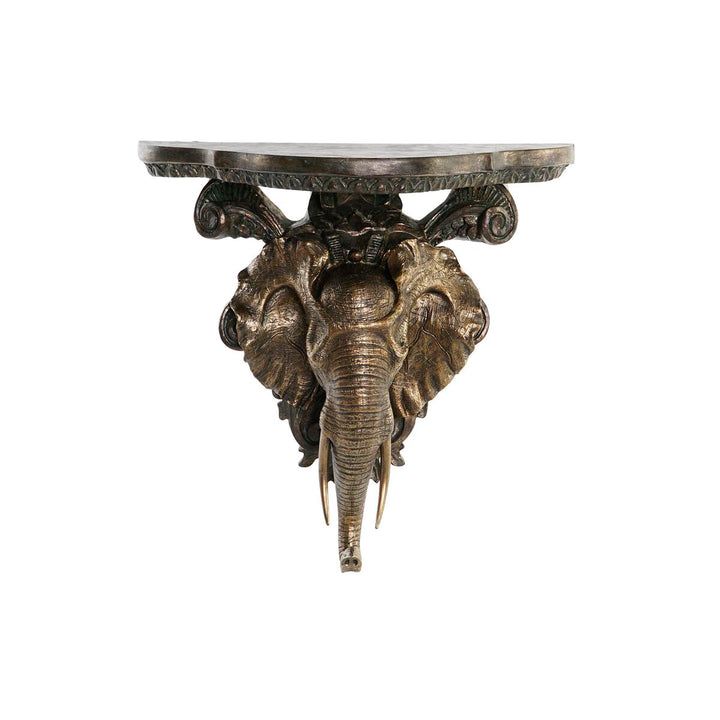 Goldfarbenes Elefanten Regal aus Harz von DKD Home Decor - homely Family Shop