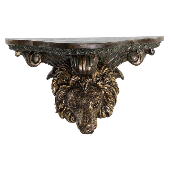 Goldenes Löwen Regal aus Harz von DKD Home Decor - Homely Family Shop