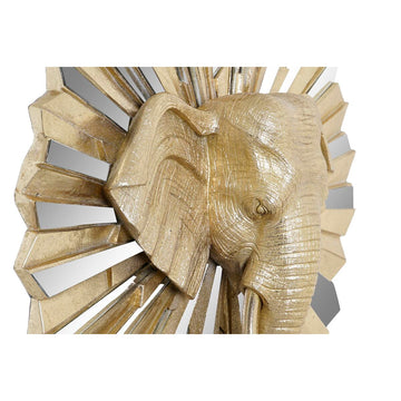 Goldene Elefanten Deko-Figur mit Spiegelakzenten, stilvoll - homely Family Shop