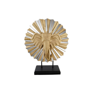 Goldener Elefant Deko-Figur mit Strahlenmuster - Homely Family Shop