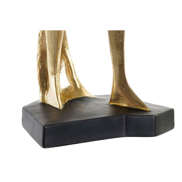 Goldene Ballerina Figur auf schwarzem Sockel - Romantische Deko, DKD Home Decor Family Shop