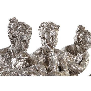 DKD Home Decor, silberfarbene Damen Figuren Set, 26 cm hoch - homely Family Shop