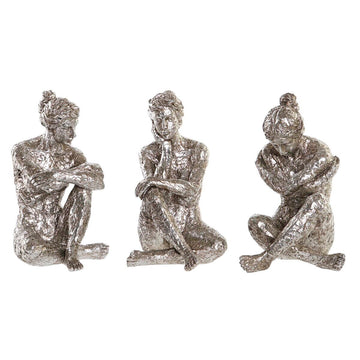 DKD Home Silberfarbene Damen Figuren, 26cm Deko - homely Family Shop