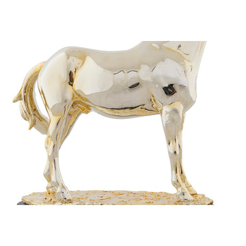 DKD Home Decor Pferdefigur aus Harz in Gold und Schwarz Metallic - homely Family Shop