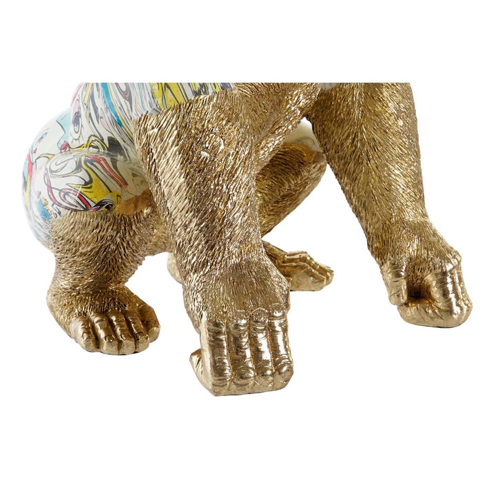 Goldener Gorilla Deko Figur mit bunten Akzenten - Homely Family Shop
