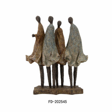Bunte Deko-Figur Afrikanerin aus Harz für Zuhause - Homely Family Shop