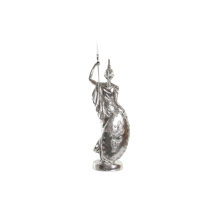Silberne Deko-Figur im neoklassischen Stil mit Speer und Schild - Homely Family Shop