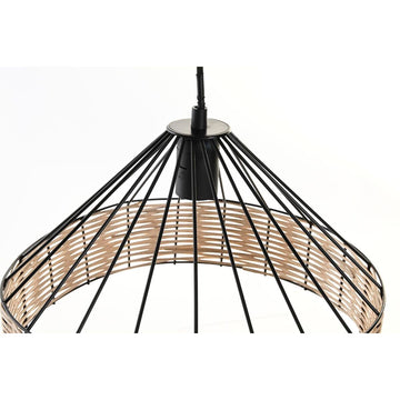 DKD Home Decor Deckenlampe mit Rattan und Metall - Homely Family Shop
