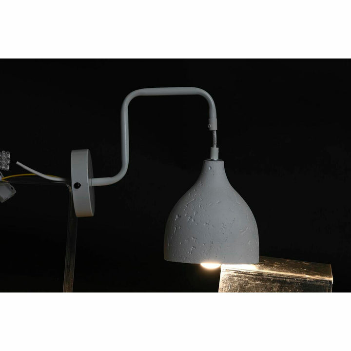 Moderne DKD Home Wandleuchte aus Metall und Zement in Dunkelgrau - homely Family Shop