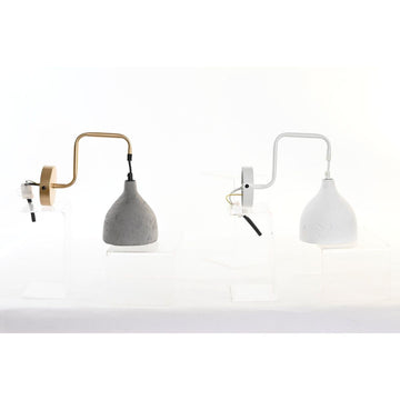 DKD Home Wandleuchten aus Metall und Zement in Grau und Weiß - homely Family Shop