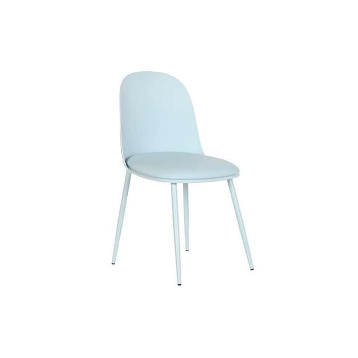 Blauer DKD Home Decor Esszimmerstuhl mit Metallbeinen - homely Family Shop