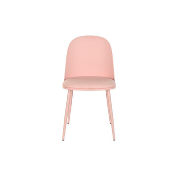 Rosa Esszimmerstuhl mit Metallbeinen von DKD Home Decor - homely Family Shop
