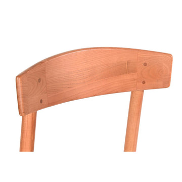 Nahaufnahme des DKD Home Decor Esszimmerstuhls mit Holzbeinen - homely Family Shop
