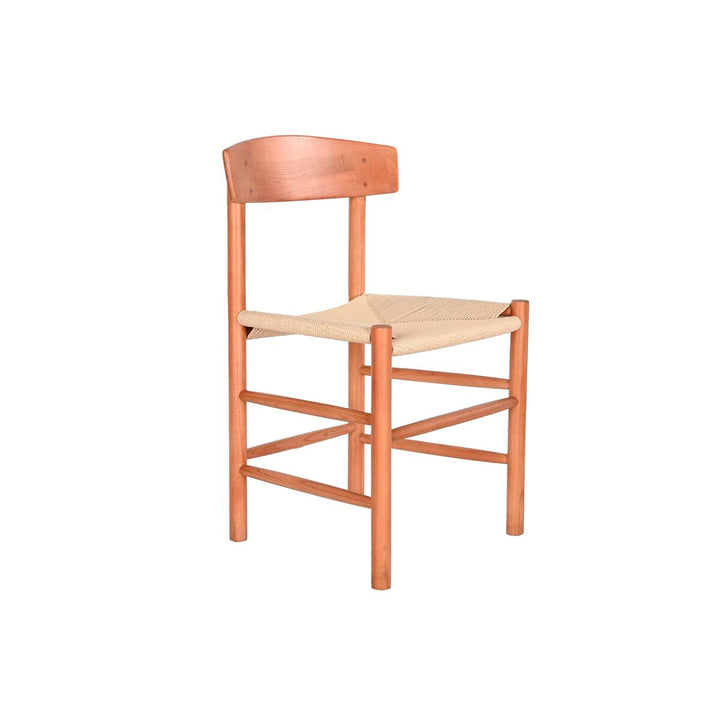 DKD Home Decor Esszimmerstuhl mit Holzrahmen und gewebtem Sitz - homely Family Shop
