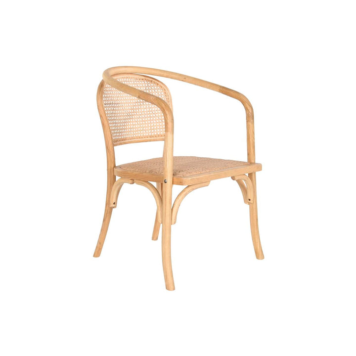 Naturfarbener Esszimmerstuhl mit gewebter Sitzfläche - Homely Family Shop