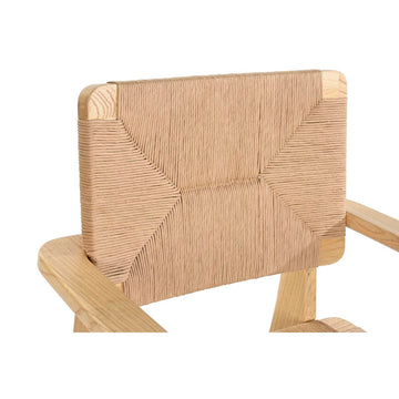 DKD Home Esszimmerstuhl mit Natur Finish und Webdetails - homely Family Shop