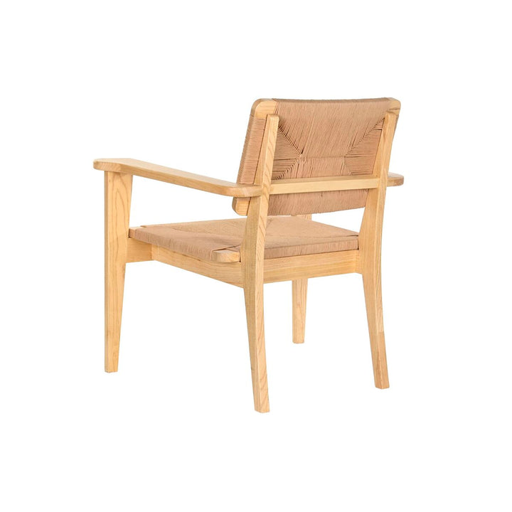 DKD Home Esszimmerstuhl mit Armlehnen und Natur Finish - homely Family Shop