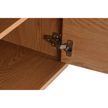Detail der Holz Anrichte mit Metall Scharnier - homely Family Shop