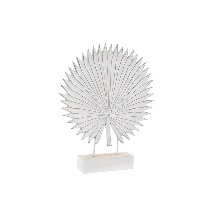 Weiße tropische Pflanzenblatt Deko Figur von DKD Home Decor - homely Family Shop