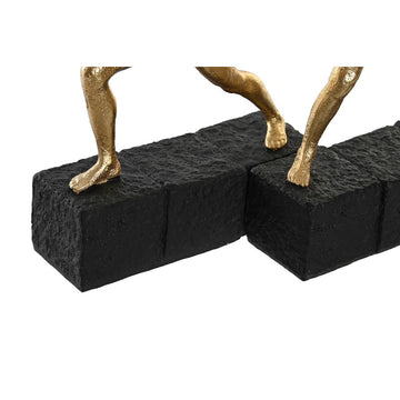 Goldfarbene Turner Figur auf schwarzem Sockel - DKD Home Decor