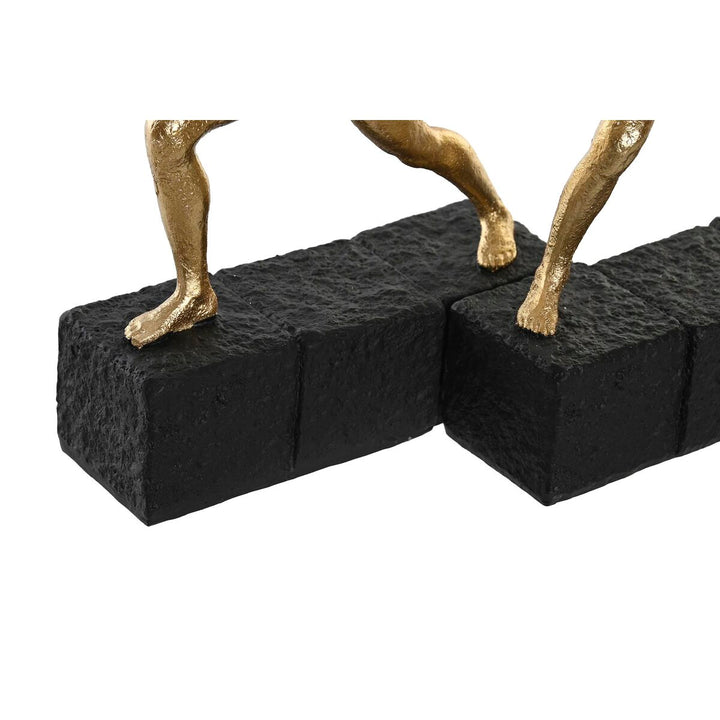 Goldfarbene Turner Figur auf schwarzem Sockel - DKD Home Decor