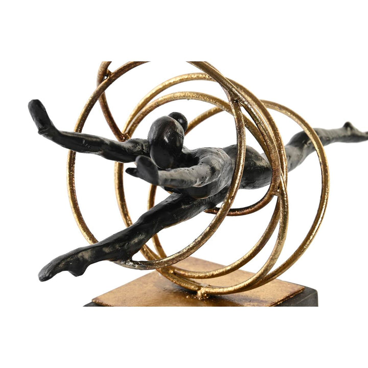 DKD Home Decor Turner Figur, Schwarz und Goldfarben. - homely Family Shop