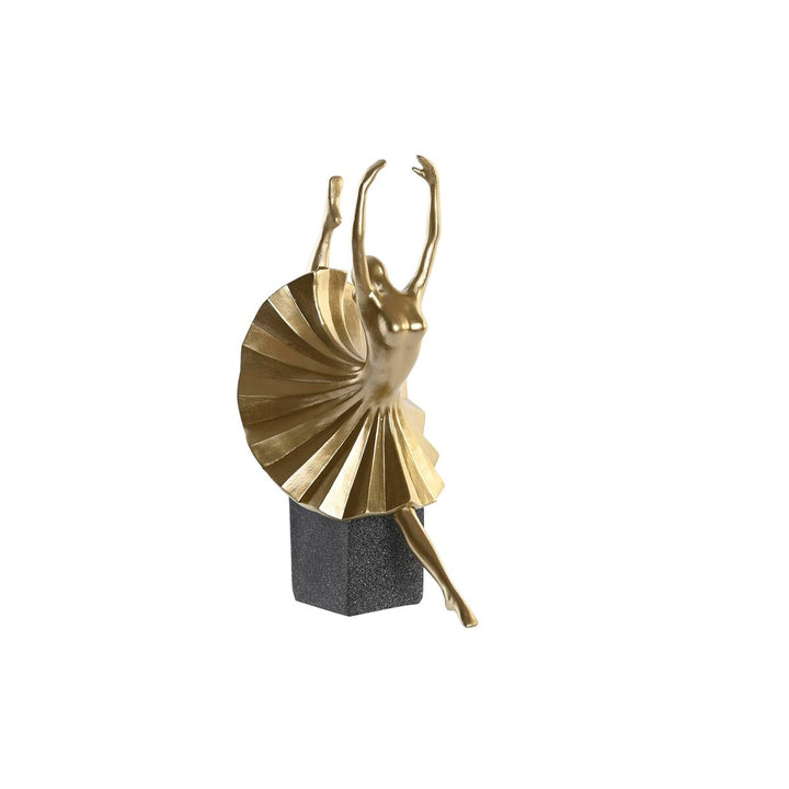 Goldene Ballett-Tänzerin Harz Figur von DKD Home Decor - Homely Family Shop