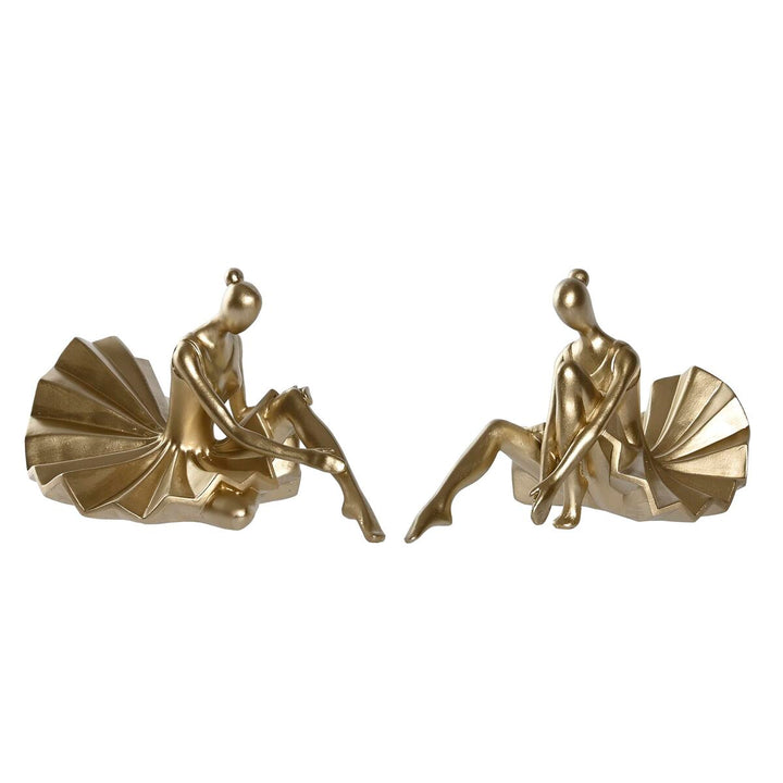 Goldene Ballett-Tänzerin Figuren als Deko von DKD Home Decor - homely Family Shop