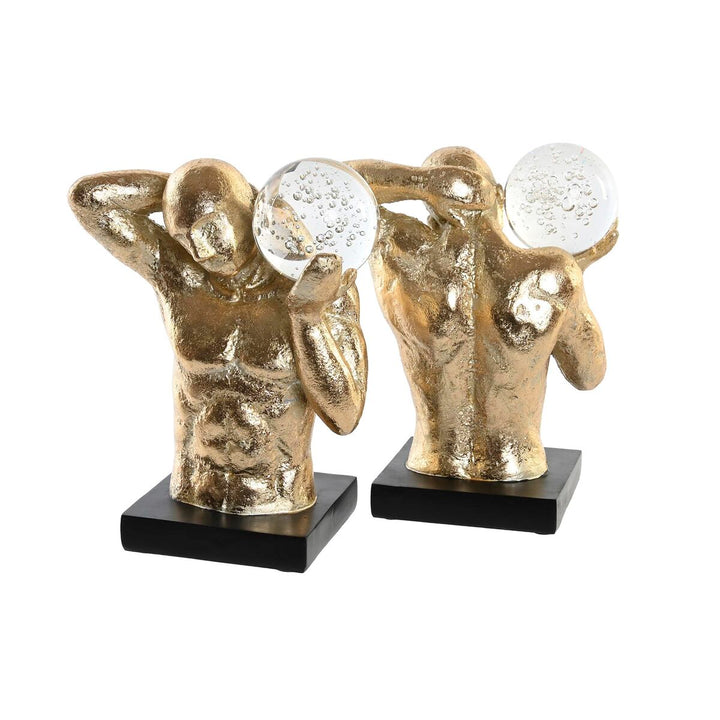 Moderne DKD Home Deko Buchstütze mit Harz Herren Figuren - Homely Family Shop