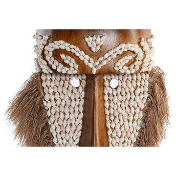 DKD Home Deko-Maske aus Faser mit Muscheln und Holz-Optik - Homely Family Shop