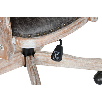 Detailansicht DKD Home Decor Esszimmerstuhl mit dunklem Sitz und Holzrahmen - homely Family Shop