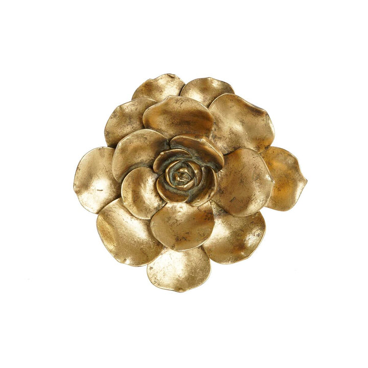 Goldene Blume Wanddeko von DKD Home Decor - Homely Family Shop
