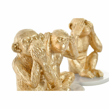 Goldene Deko-Affen Figuren, tropische Deko für Zuhause - Homely Family Shop