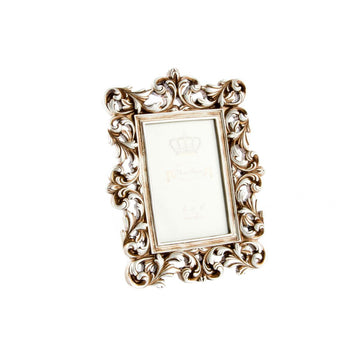 Goldener Fotorahmen im Shabby Chic Design mit Harz Ornamenten von DKD Home Decor.