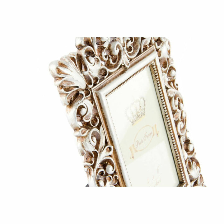 Goldener Fotorahmen von DKD Home Decor, Harz, Shabby Chic Design mit filigranen Details.