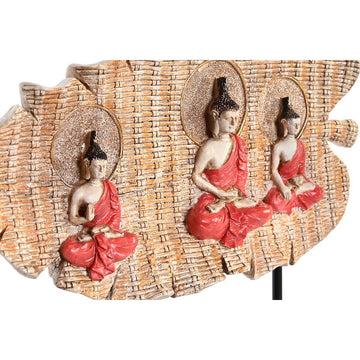 DKD Home Decor Buddha Figur in Rot und Grün mit orientalischem Design - homely Family Shop