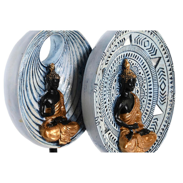 Orientalische Buddha Figuren, beige und blau, als Deko - Homely Family Shop