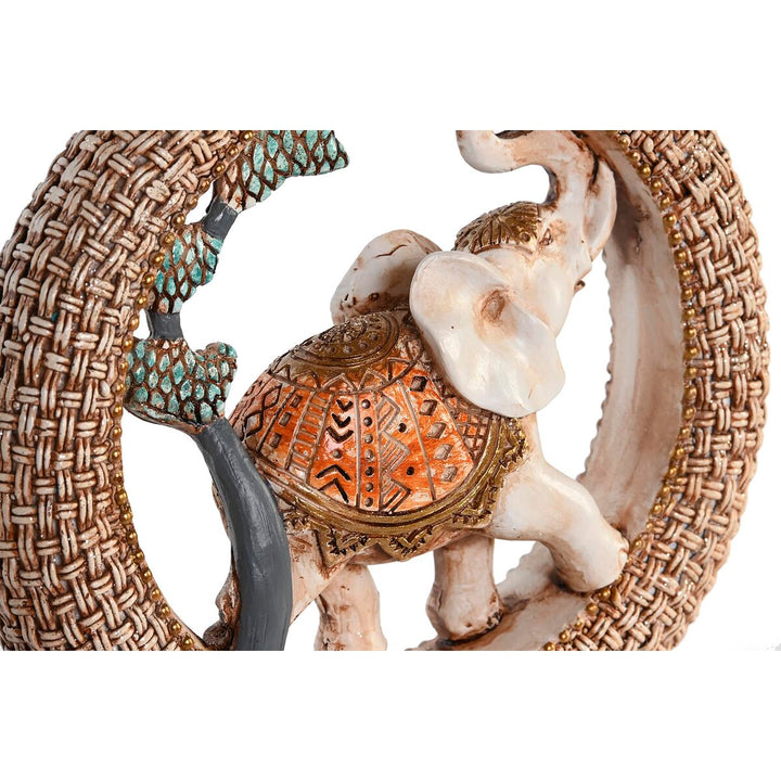 Dekorative Elefantenfigur im Kolonialstil mit blauen Akzenten - Homely Family Shop