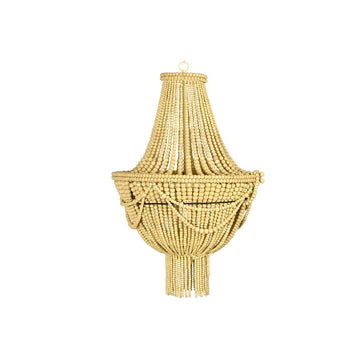 DKD Home Decor Deckenlampe aus Holz und Metall, gelb-braun - homely Family Shop