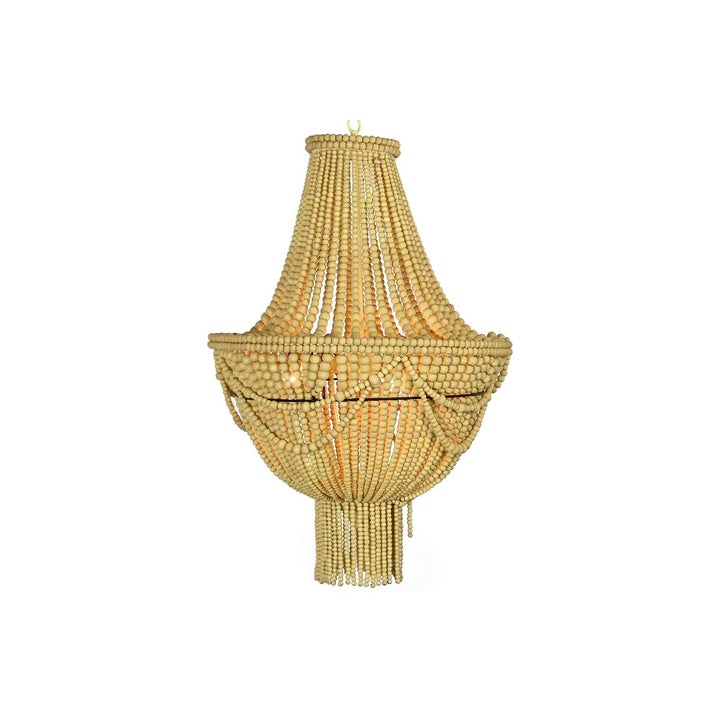 DKD Home Deckenlampe aus Holz mit gelben und braunen Details - homely Family Shop