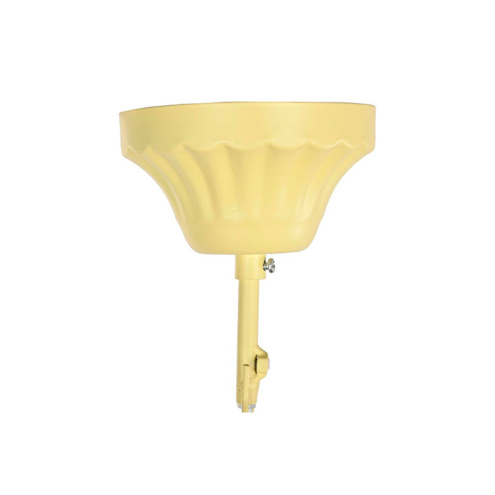 Gelbe DKD Home Deckenlampe aus Metall und Holz - homely Family Shop