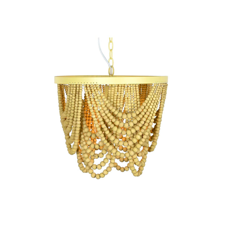 DKD Home Decor Deckenlampe mit Holzperlen Details - homely Family Shop
