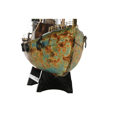 Dekoratives Barco DKD Home Decor mit Rosteffekt auf schwarzem Sockel - homely Family Shop
